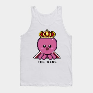 King Octopus, The Royal Pixelated Majesty Tank Top